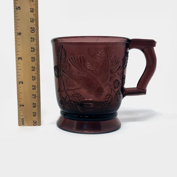 Mosser “Robin in Tree” Amethyst Purple Mug - Picture 2 of 3
